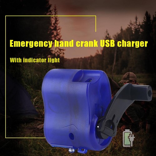 Tragbares Handkurbel-Ladegerät, Notfall-USB-Lade-Mini-Handgenerator DE - Bild 2 von 8