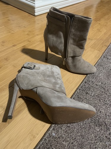 Jessica Simpson Preowned Light Brown (Beige) Ankle Boots 8.5M #s78 - Picture 3 of 10