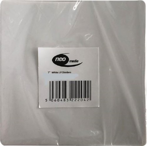 300 x weiße LP Vinyl 7 Zoll Singles Kunststoff Trennwände Organizer starkes Hauptquartier Neu - Bild 16 von 17