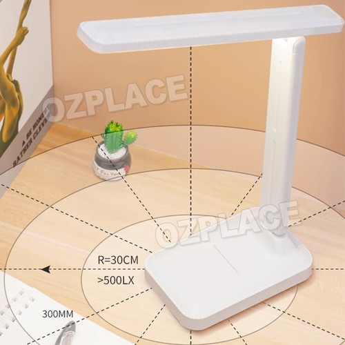 Touch LED Desk Lamp Bedside Study Reading Table Light Dimmable USB Rechargeable - Picture 4 of 11