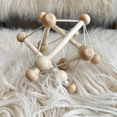 Manhattan Toy Skwish Natural Rattle and Teether Grasping Activity Toy 209620 Manhattan Toy Skwish Natural Rattle and Teether Grasping Activity Toy 209620