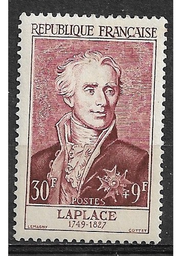 Briefmarke Neu * YT 1031 MI 1057 Berühmtheit Marquis de LAPLACE 1955