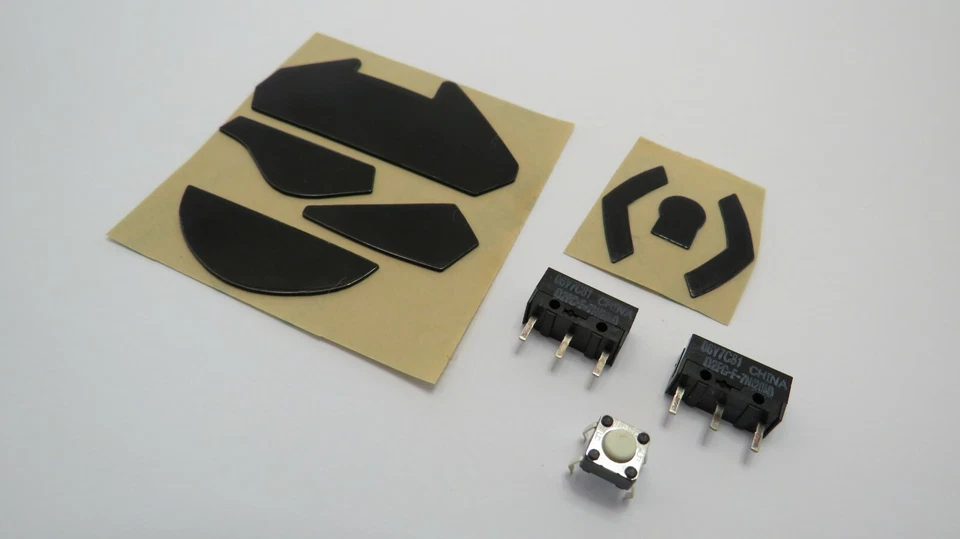 Logitech G402 Ersatz-Füße + 2x Schalter (R & L) 50 Mio-Klick + 1x Mittel-Klick - Bild 4 von 4