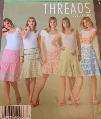 Simplicity Pattern Threads Collection Sz 14-20 Skirt UC/FF