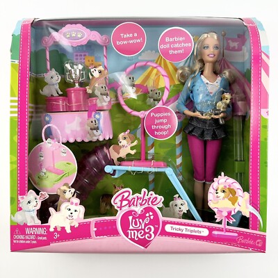 Barbie 2008 Luv Me 3 Tricky Triplets Play Set Mattel M8603