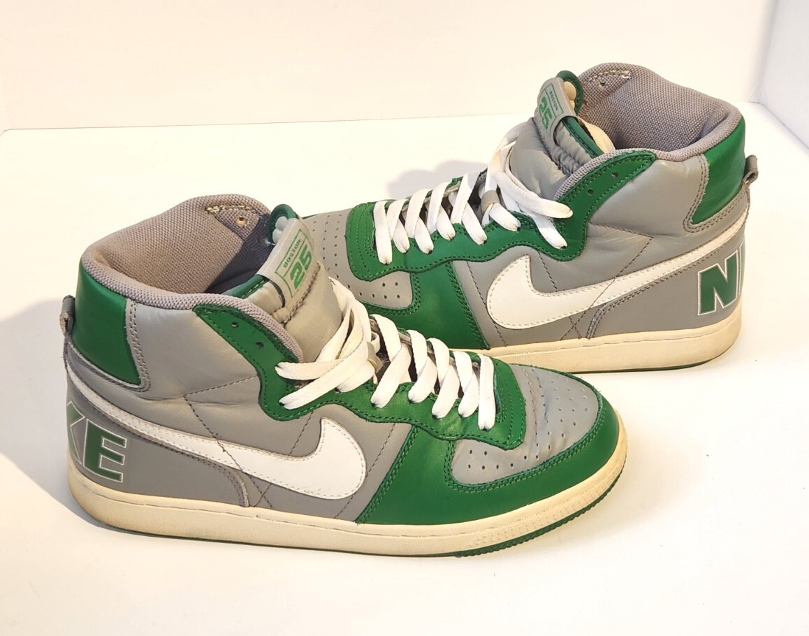 NiKe Terminator High Grey White/Classic Green Size 7.5  display picture 3