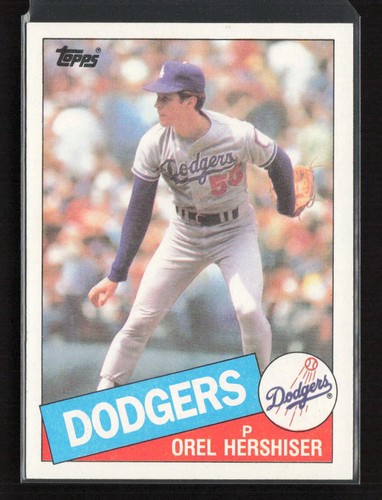 1985 Topps #493 Orel Hershiser Los Angeles Dodgers Rookie Near Mint or Better