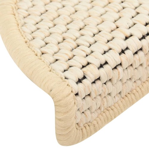 Self-adhesive Stair Mats Sisal- 15 pcs 56x20 B1S8 - Picture 6 of 7