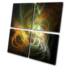 Abstract Funky Design MULTI CANVAS WALL ART Picture Print VA