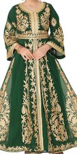 2pc Girls Arabian Embroidered Long Gown Eid Special Occasion Fancy Dress 10 / 12