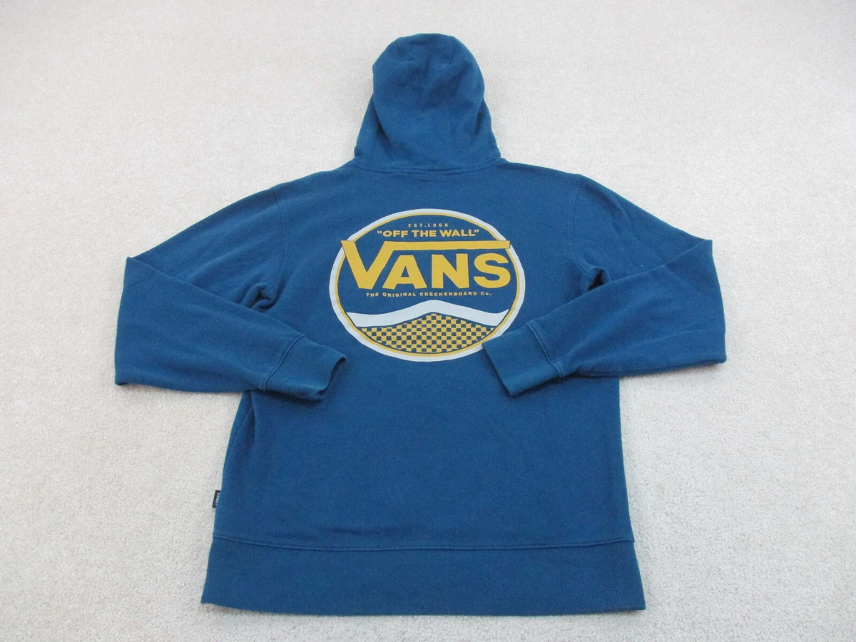 Blue and yellow vans hoodie Clearance