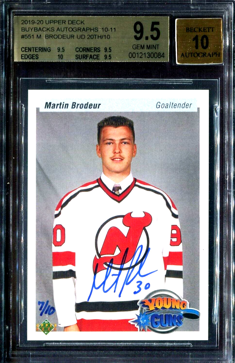 Martin Brodeur Signed Red Fanatics New Jersey Devils Vintage Hockey Je –  Super Sports Center