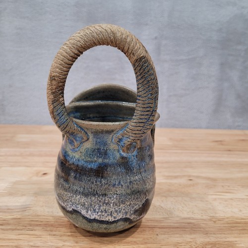 Pottery Bird Feeder or Planter Village Potter Colby Handmade - Picture 11 of 14