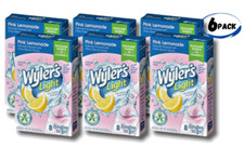 Wyler's Light Singles-To-Go Sugar Free Drink Mix Pink Lemonade 6 packs