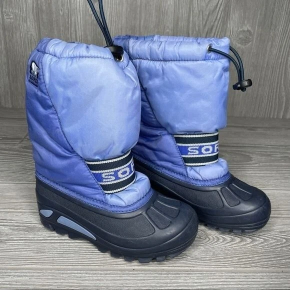 Azul Sorel Juvenil Botas de Nieve Resistentes al Agua Talla 12 Botas de Invierno Foto 2 de 4