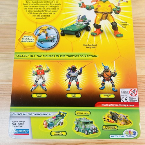 Figura TMNT Thrashin Mike Teenage Mutant Ninja Turtles Playmates 2005 nueva cardada - Imagen 11 de 12