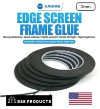 3M 2mm Black Membrane Foam Double Sided  NonMarking Thin EDGE SCREEN FRAME GLUE 