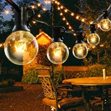 25FT-48FT Outdoor String Lights Ball Lights Garden Party Decor Waterproof UK