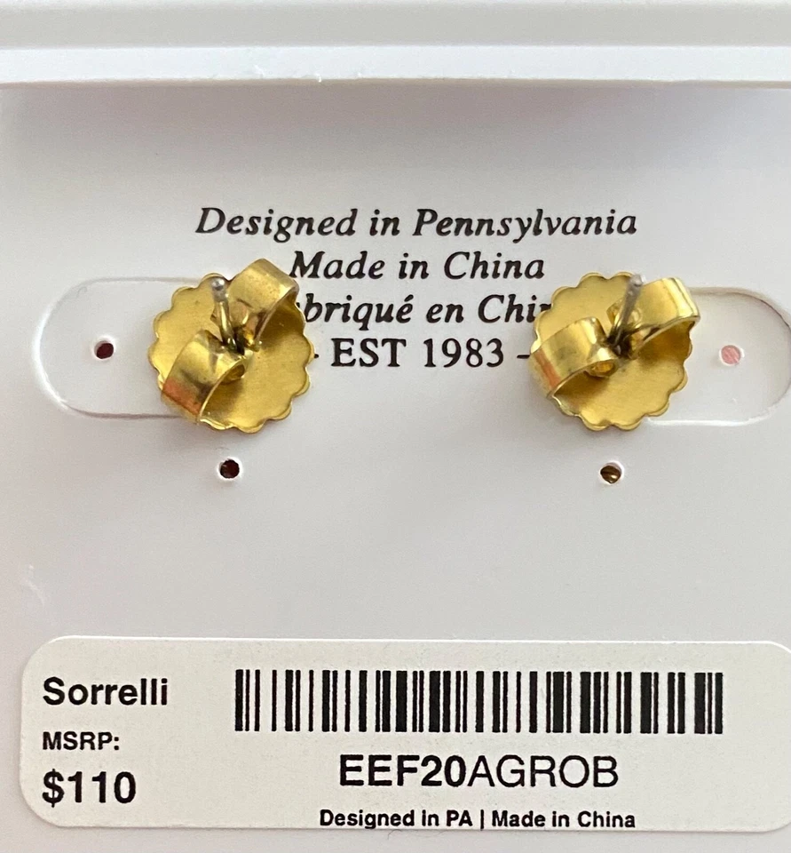 1.3/8 英寸长落基海滩系列珍珠,透明 AB 水晶耳环 Sorrelli 著 — 第 4/4 张图片