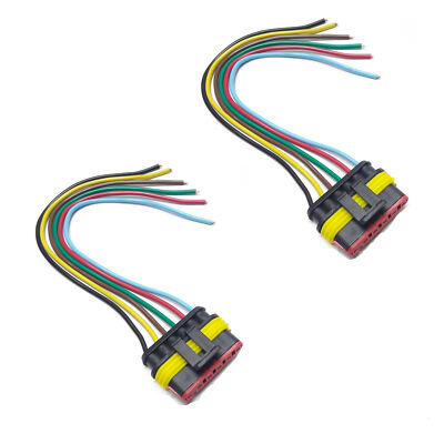 Kit 2 Prises Avec Faisceau Pour Feux Arrière Citroën Berlingo/Jumper, Fiat Ducato, Peugeot Boxer