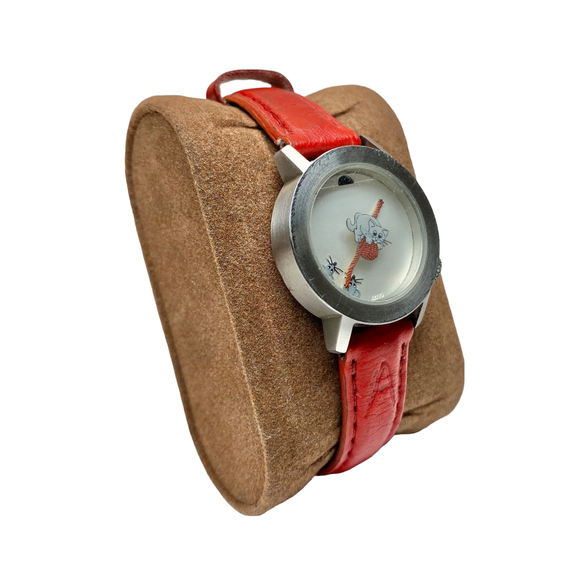 Akteo Cat Lady Watch (Red) Thematic Design Jean-Christophe MARESCHAL RARE  HTF!