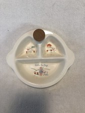 Vtg Little Bo-Peep Child  s Divided Warming Dish by Excello