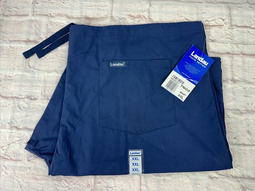 Neuf avec étiquettes pantalon gommage à cordon de serrage unisexe bleu marine Landau 7602 XXL - Photo 1 sur 4