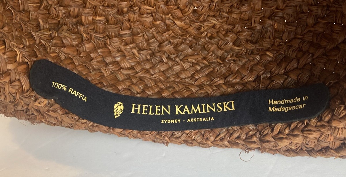 Helen Kaminski Raffia Straw Hat Brown Wide Brim Sun Hat Madagascar Ribbon Resort Helen Kaminski Classic 5 Bretton Straw Hat – The Avenue  main image 2
