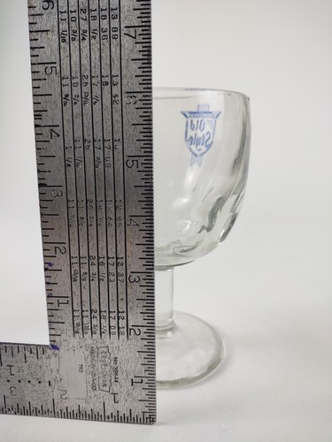 Vintage Heileman's Old Style Beer Dual Label Thumbprint Stemmed Goblet 6.125" - Picture 7 of 8