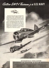 1941 WW2 aircfaft AD CURTISS  WRIGHT SNC-1 Falcon Navy Scout Trainer 032323
