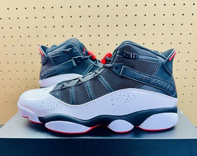 NIKE AIR JORDAN6 RINGS 27.5 322992-002箱付 NEW Nike Air Jordan 6 Rings Patent Black University Red 322992-067