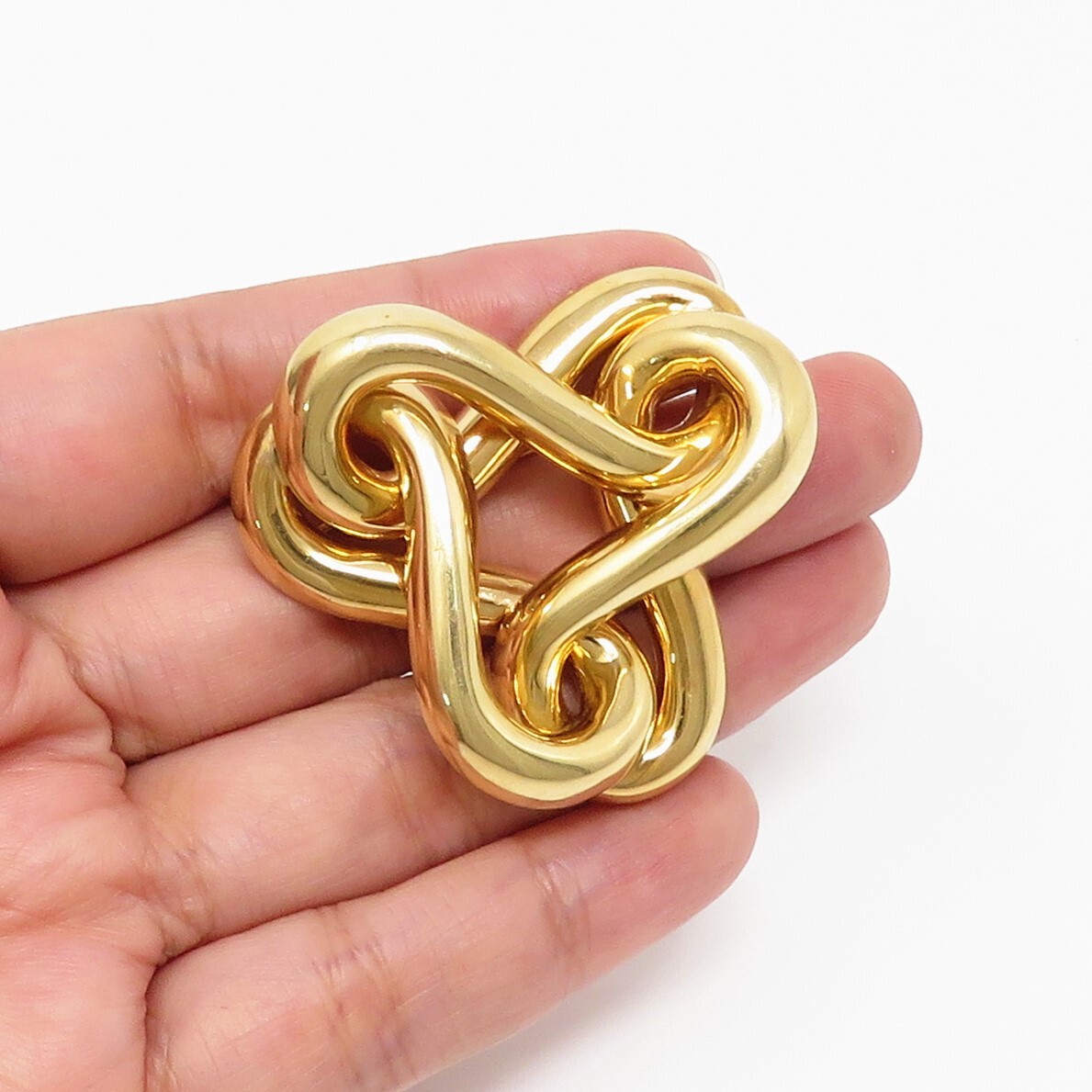 NYJEWEL Tiffany & Co. 14k Yellow Gold Large Pin B… - image 5