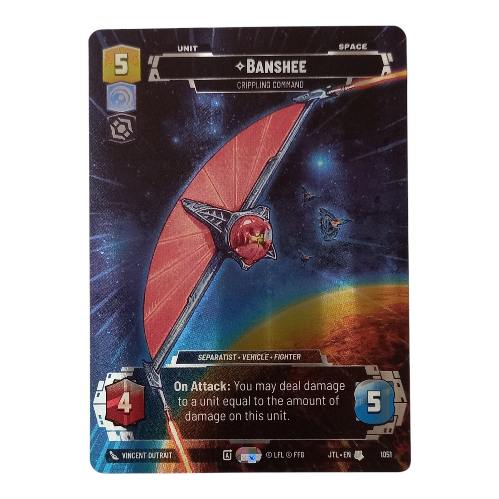 Star Wars Unlimited Jump to Lightspeed - Banshee - Prestige Foil Card #1051 (U)