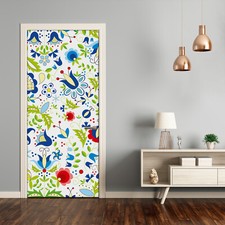 3D Home Art Door Wall Self Adhesive Removable Sticker Flowers Ethnic pattern