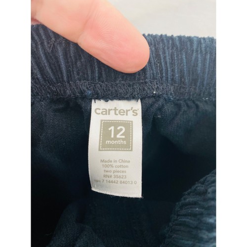 Jungen Größe 12 Monate Cordhose Carters dunkelblau gerades Bein Kleinkind - Bild 4 von 4