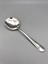 GEORGE V STERLING SILVER BOUILLON SPOON, COOPER BROTHERS & SONS, SHEFFIELD, 1921