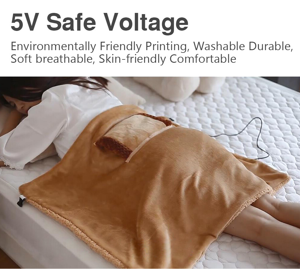 Electric Blanket Soft Thicker USB Heater Bed Warmer Machine Thermostat  Washable | eBay
