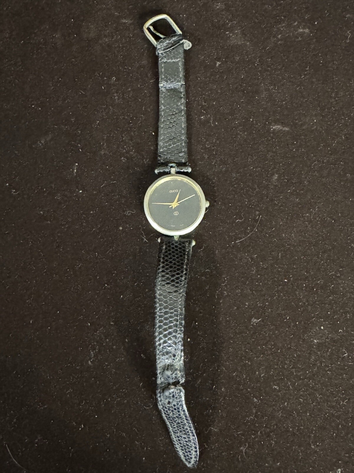 Vintage Gucci Black Dial Swiss Quartz Unisex Watch