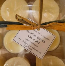 Chesapeake Bay Candle Gift Set Jasmine Bloom Scented Tealights Votives & holder 