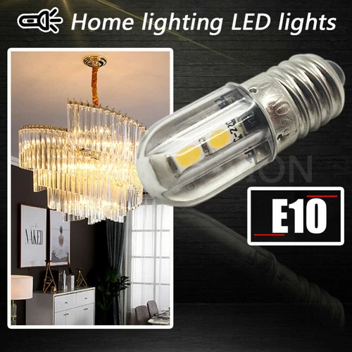 E10 6V AC DC 2W LED Schraubsockel Birne Leuchtmittel Lampe Leuchte Glühbirne - Bild 5 von 22