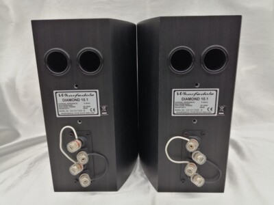 WHARFEDALE DIAMOND 10.1 Shelf 2-way Speakers Black Test Completed