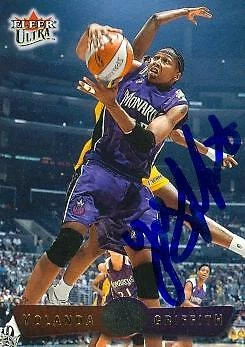 Yolanda Griffith autographed Basketball Card (Sacramento) 2002 Fleer Ultra #53