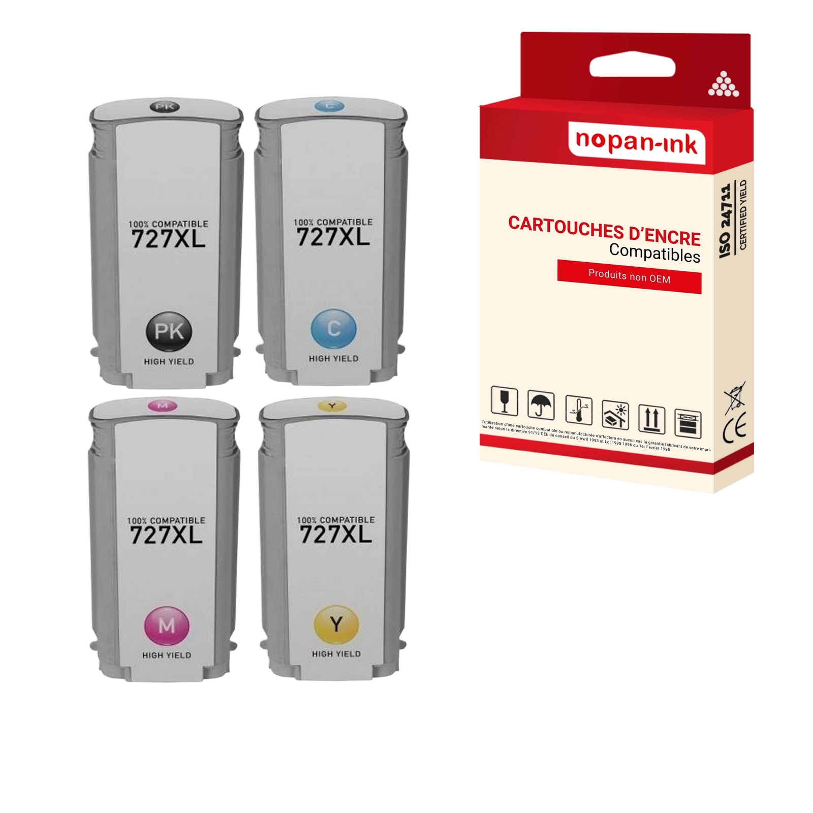 Cartouche HP 727 magenta pour recharger votre traceur DesignJet série T920