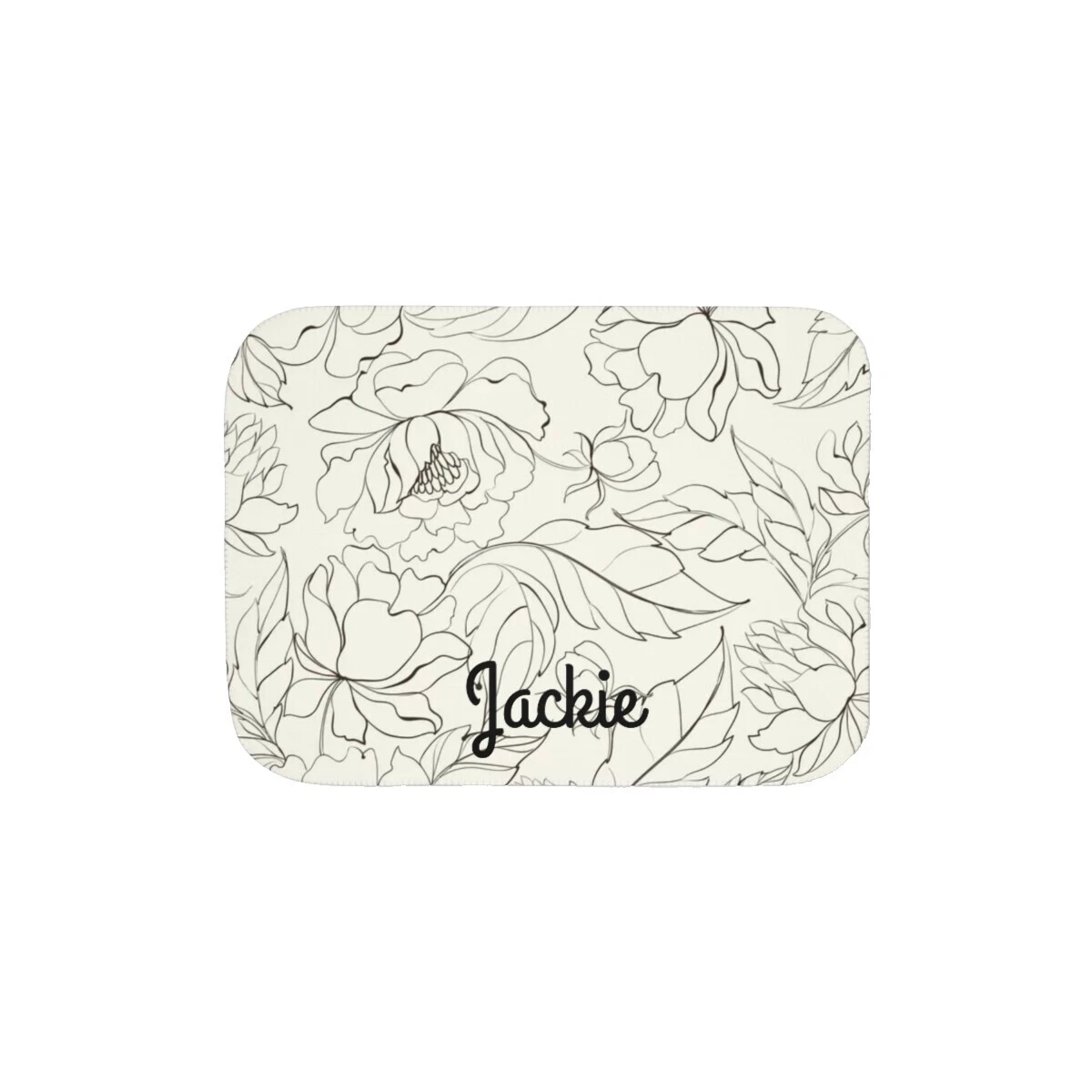 Cobijas y mantas floral blanco