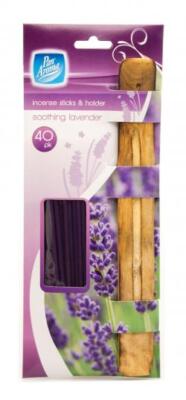 Lavendel Räucherstäbchen & Halter entspannende Aromatherapie Duft Raumduft 