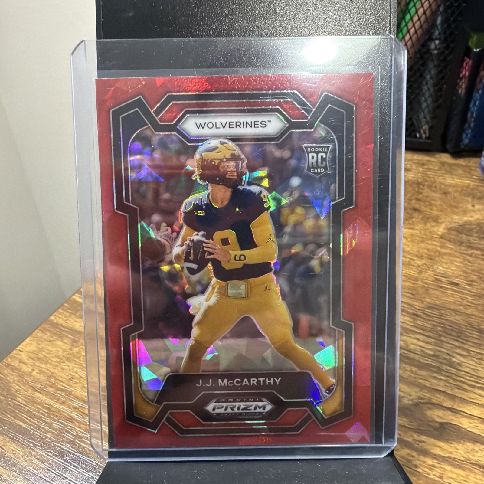 2024 Panini Prizm Draft Picks - J.J. McCarthy #132 Red Ice Prizm (RC)