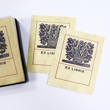 Vintage Liberty of London Bookplates EX LIBRIS in Box Set of 27 Floral Design