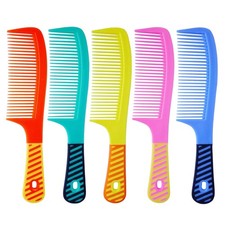 5 Piece Round Comb Set with Handle for Women Hair Styling Essentials