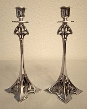 18219 / WMF JUGENDSTIL - SCH&Ouml;NES  LEUCHTERPAAR UM 1900 - NR. 92