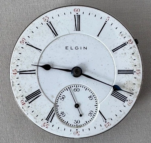 ELGIN Grade 240 Pocket Watch 18s 19j c.1905 For Parts Repairs Restoration;Y354